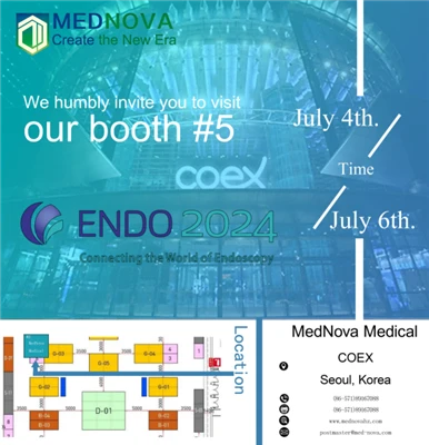 MEDNOVAは7月4日から7月6日まで韓国で開催されるEndo 2024に参加します